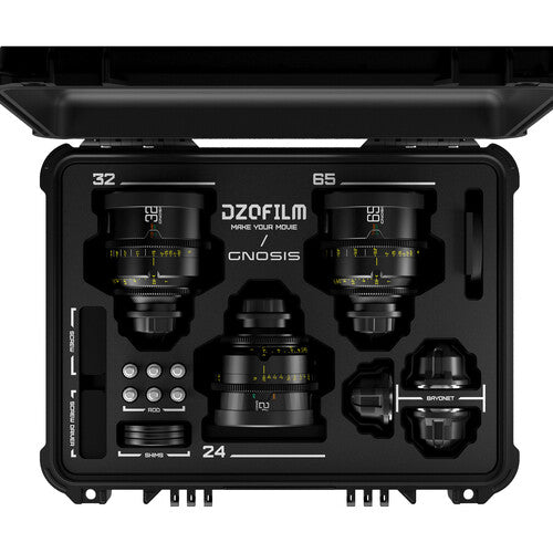 DZOFILM DZO-G28K3ALPLI Gnosis Macro 3-Lens Set(24mm/32mm/ 65mm T2.8) -ケース付き（feet）