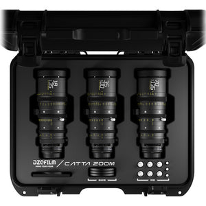 DZOFILM DZO-FFCatta2E3-BLK Catta FF 18-35/35-80/70-135 T2.9 シネマズームレンズ (Sony Eマウント, ブラック,ケース付き)