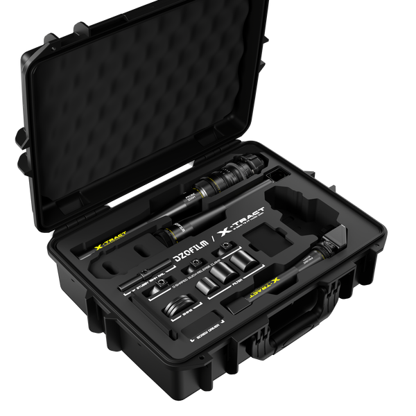 DZOFILM X-tract プローブズームレンズ 18-28mm T8 0/90/360° DZO-X1828ABCS（3本セット  PLマウント メートル ブラックケース付き）先端取り外し可能タイプ