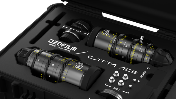 DZOFILM DZO-FFCattaA1-BUNDLE Catta Ace Zoom シネマズームレンズ 18-35/35-80 T2.9 T2.9 PL&EFマウント ブラック(ケース付き)