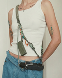 OPENMOON 多機能ショルダーストラップ PRO スマホ カメラ イヤホン Osmo Pocket対応 T型プレート付き ハンドストラップ兼用 長さ調節可能 パープル/グリーン/ブルー