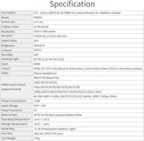 Feelworld FW568 V3 カメラ用液晶モニター 6インチIPS 超薄型 波形LUT付きビデオピーキングフォーカスアシスト小型フルHD1920x1152 IPS オンカメラ ビデオモニター 4K HDMI信号出力 DSLRカメラフィールドモニター【日本語設定可能】