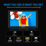 FEELWORLD P6XL 6インチ 1200nit 内蔵バッテリー アルミニウム DSLR カメラフィールドモニター 4K HDMI 【日本語設定可能】