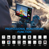 FEELWORLD P6XL 6インチ 1200nit 内蔵バッテリー アルミニウム DSLR カメラフィールドモニター 4K HDMI 【日本語設定可能】