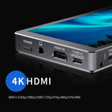FEELWORLD P6XL 6インチ 1200nit 内蔵バッテリー アルミニウム DSLR カメラフィールドモニター 4K HDMI 【日本語設定可能】