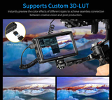 FEELWORLD FW568 PRO 6 インチ1200nit高輝度1920X1080デジタル一眼レフ カメラフィールド モニター、3D LUTフォーカス ピーキング アシスト フル波形 4K HDMI 入出力ビデオ フィールド モニター【日本語設定可能】