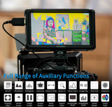 FEELWORLD FW568 PRO 6 インチ1200nit高輝度1920X1080デジタル一眼レフ カメラフィールド モニター、3D LUTフォーカス ピーキング アシスト フル波形 4K HDMI 入出力ビデオ フィールド モニター【日本語設定可能】