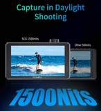 FEELWORLD SC6 6インチ 1500nit 高輝度 アルミ筐体 カメラ用フィールドモニター 3G-SDI／4K HDMI（60Hz）対応【日本語設定可能】