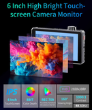 FEELWORLD SC6 6インチ 1500nit 高輝度 アルミ筐体 カメラ用フィールドモニター 3G-SDI／4K HDMI（60Hz）対応【日本語設定可能】