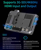 FEELWORLD SC6 6インチ 1500nit 高輝度 アルミ筐体 カメラ用フィールドモニター 3G-SDI／4K HDMI（60Hz）対応【日本語設定可能】