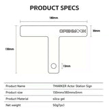 OPENMOON「T」マーカー ソフトシリコン製／カラフル／10個セット TM03