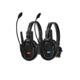 SYNCO Xtalk XPro 双方向インターコムヘッドセット通信システム、外部アンテナ2本、伝送範囲500m